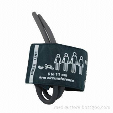 Neonate Reusable NIBP Cuff, Double Tube Blade